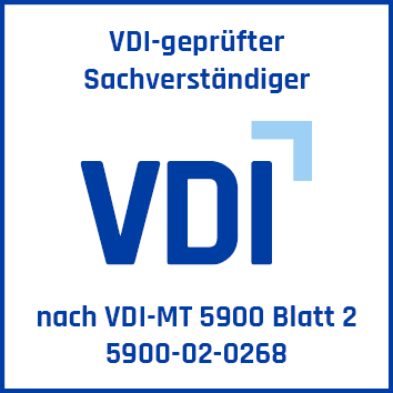 5191 Prüfzeichen-Siegel fortlaufende Nr. – Sachverst. – farbig – M – 60x60mm – 0268